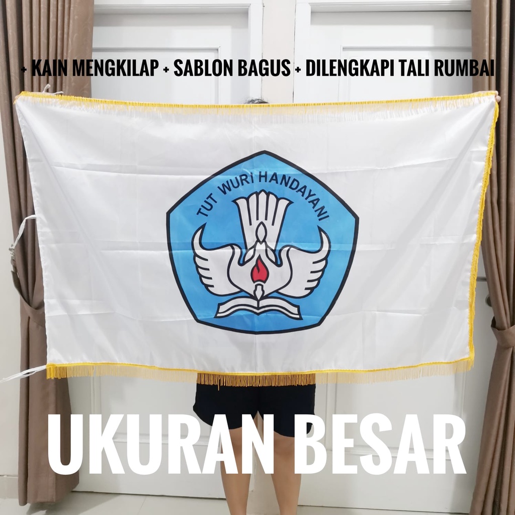 

Bendera Ruangan Tut Wuri Handayani 90x135 cm - Ukuran Besar
