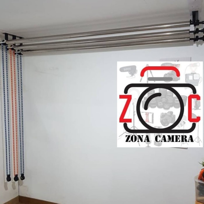 Expander Kit 6 Set Komplit With Bar Background stand Backdrop Tiang