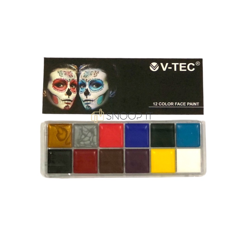 

Face Painting 12 Color V-Tec #1912V / Face Paint 12 Warna Vtec Cat Untuk Wajah – SHSNP
