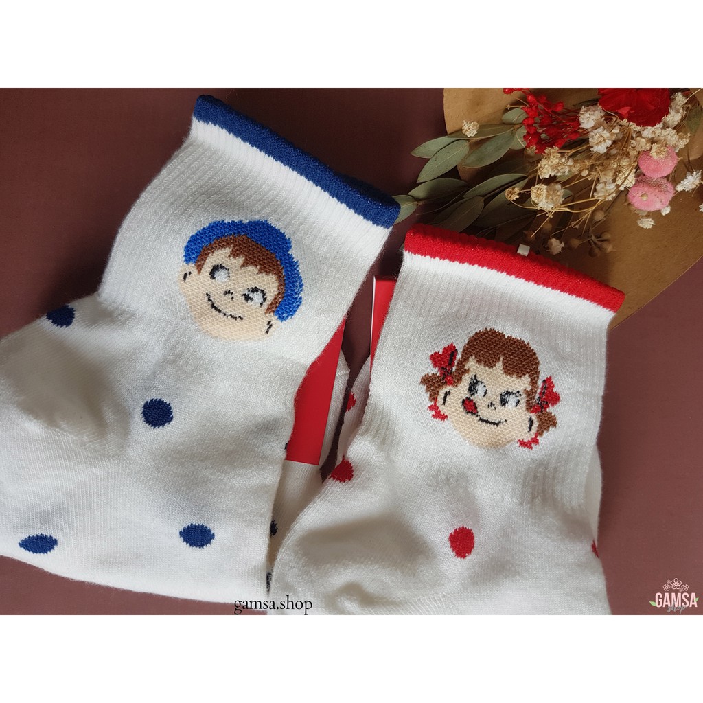 Kaos Kaki Peko & Poko Chan Milky Socks