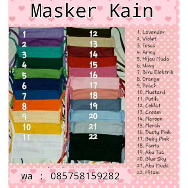 Grosir Masker Kain Jogja Shopee Indonesia