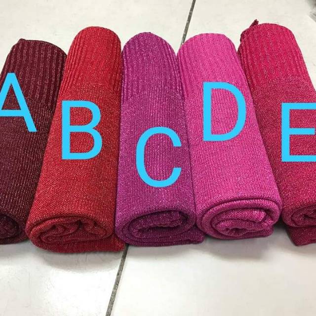 Pasmina Glitter /pasmina rajut gliter