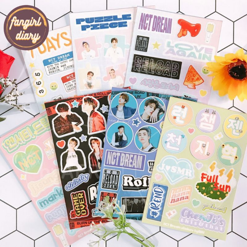 

NCT DREAM RELOAD RIDIN' STICKER KISS CUT STICKER TEMPEL