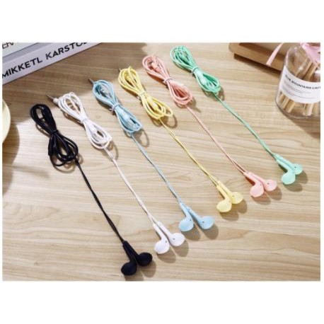 Handsfree U19 and HF Sony Headphone Headset Earphone Bass Macaroon Pastel Color Modist Modern Simple Style