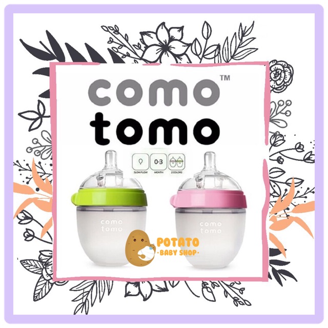 COMOTOMO Milk bottle 150ml 250ml single / twinpack como tomo