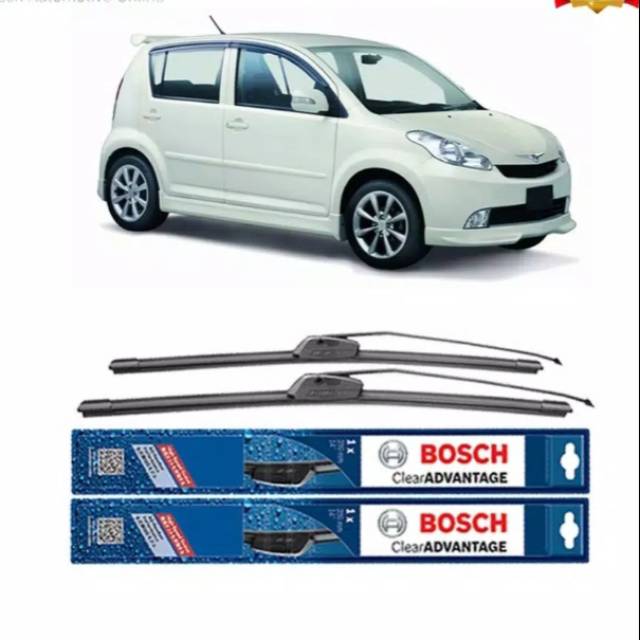 [COD] Wiper frameless daihatsu sirion, ignis ukuran 21&quot; + 17&quot; original BOSCH