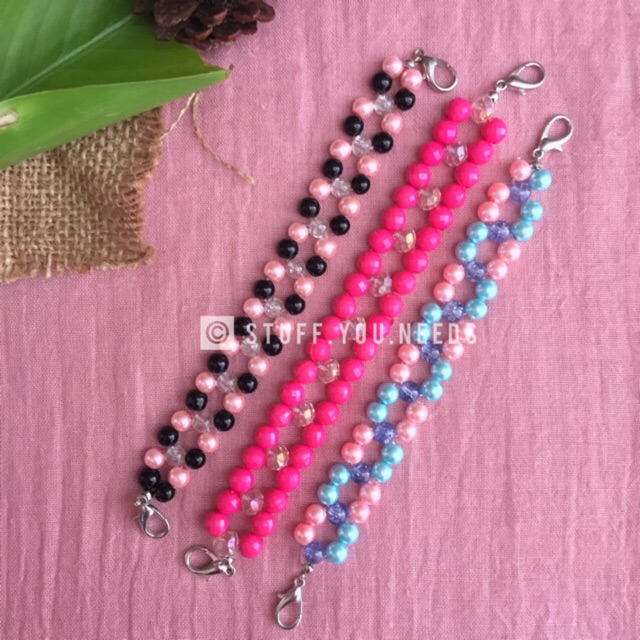 Pengait masker hijab manik-manik,Konektor Masker Hijab manik-manik