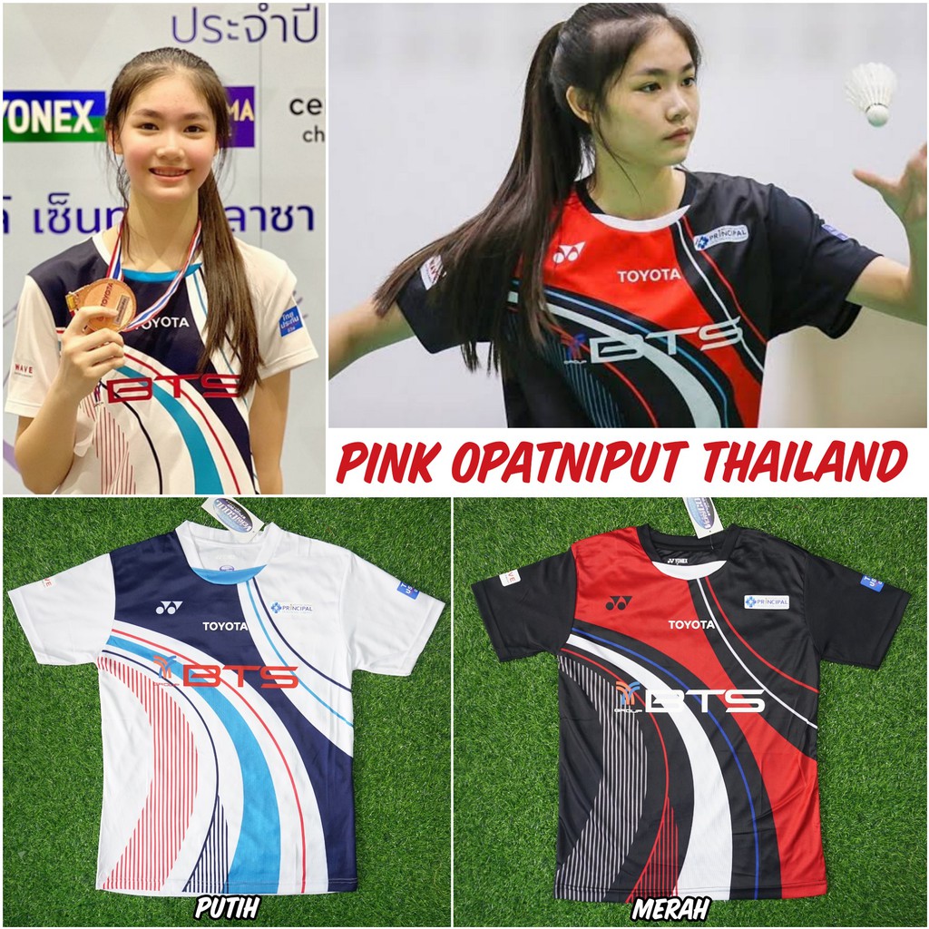 Jersey Badminton Thailand Pink Opat