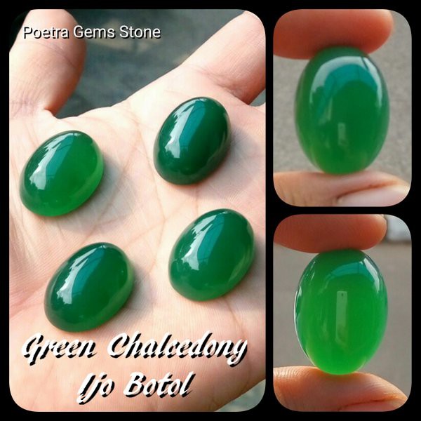 GREEN CHALCEDONY IJO BOTOL RASA BACAN SUPER MURAH