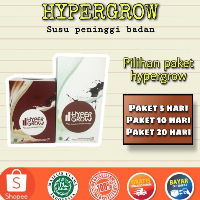 

TERLARIS HYPERGROW | HYPER GROW | PENAMBAH TINGGI BADAN | SUSU