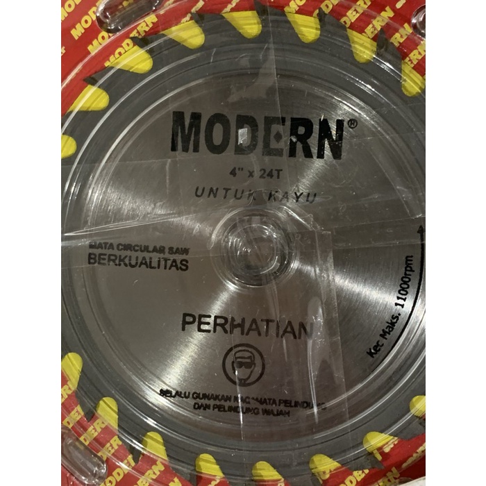 Mata Sirkular Gergaji Potong Kayu Circular Saw Blade Modern TCT 4&quot;x24T