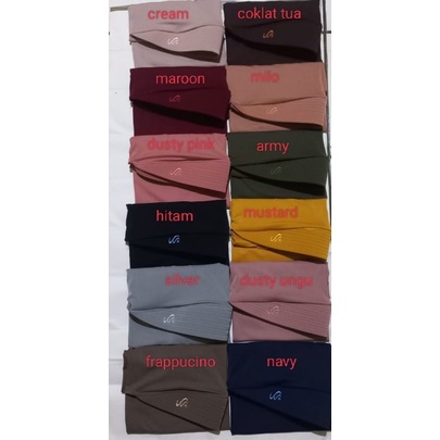 Hijab instan Khimar oval Jersey pet | Bergo Hamidah