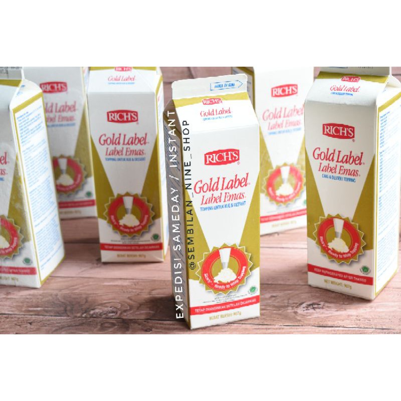 Richs Gold Label Non dairy Whipping Cream 907 g Rich Shopee Indonesia