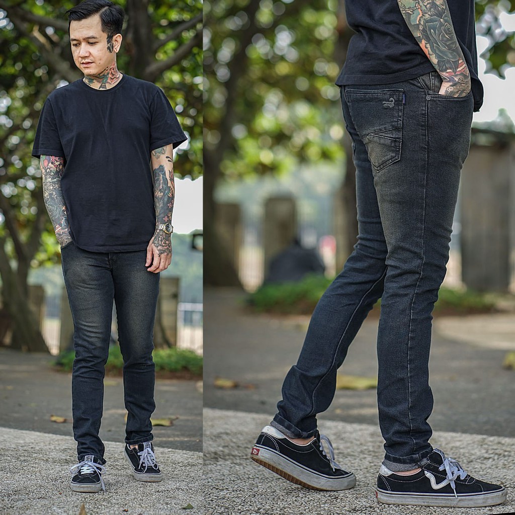 celana panjang jeans celana jeans sandwash celana pria