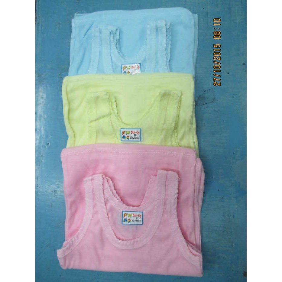 Singlet anak warna Dai-cy  SIZE S M L XL XXL isi 12 pcs