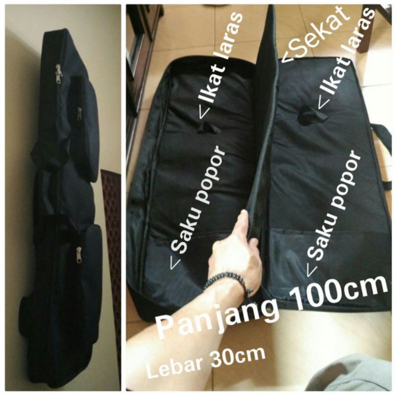 Tas Senapan 2 Unit Kotak Model Ransel