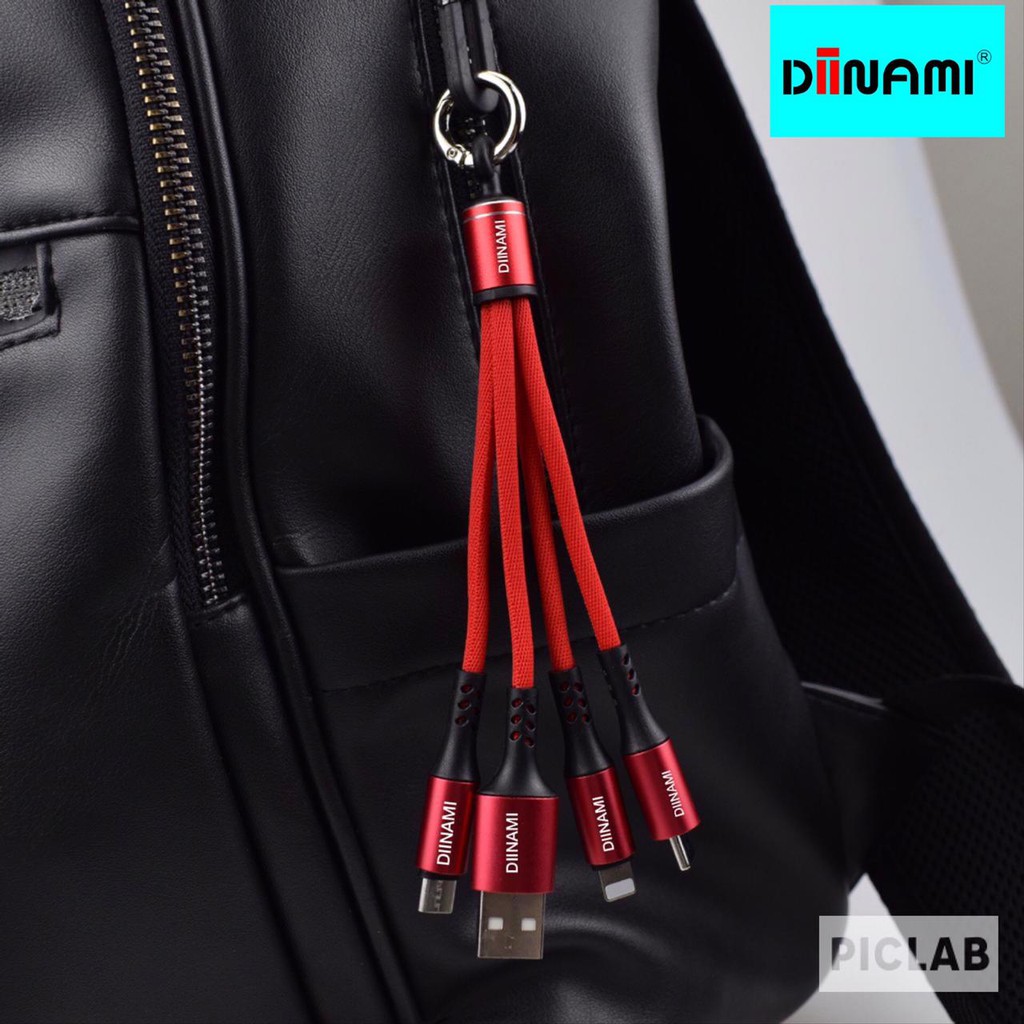 [RO ACC]  3IN1 DINAMI KABEL CHARGER POWER BANK 30CM UNIVERSAL BEST QUALITY