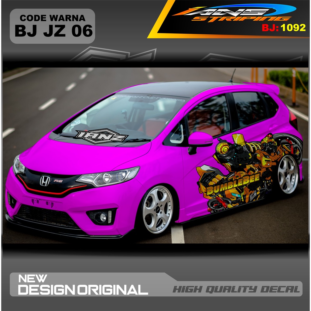 DECAL STICKER MOBIL JAZZ / STIKER MOBIL BRIO / DECAL STIKER MOBIL SWIFT / STIKER MOBIL TOYOTA / DECAL STICKER MOBIL / STIKER YARIS AYLA