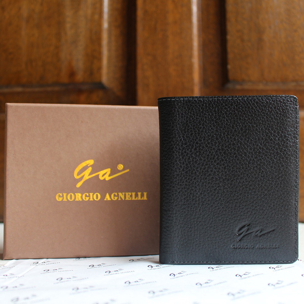 TOKOKOE - Dompet Kulit Pria Original Branded Import Giorgio Agnelli Milling 012 Black