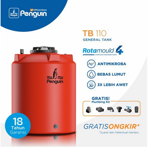 Tangki / Tandon / Toren Air merk Penguin tipe TB 110 (1050L)