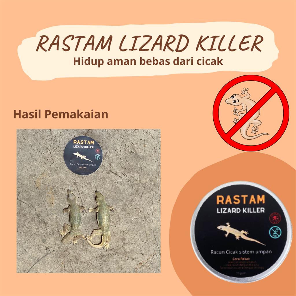 RASTAM Lizard Killer 30gr racun gel pembasmi cicak ampuh