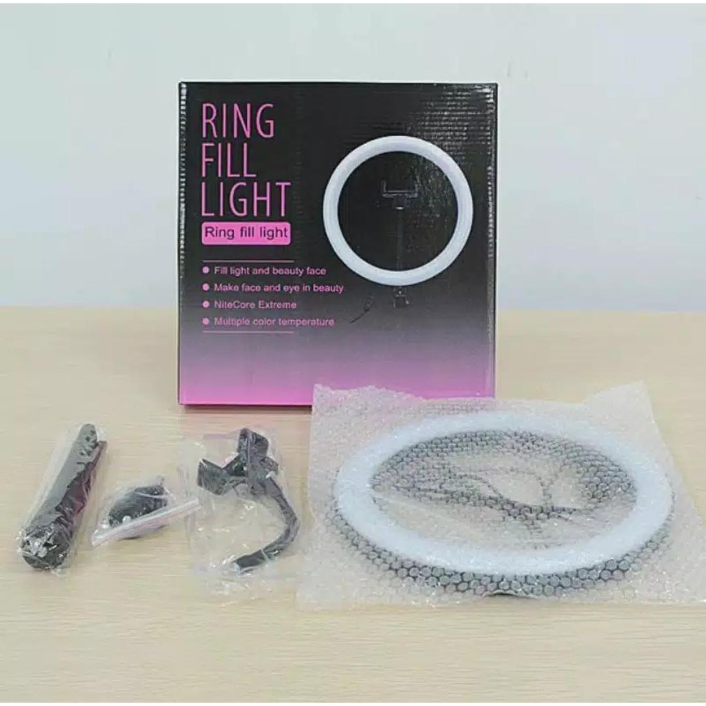 RING LIGHT LED BESAR 26 CM,30CM,33CM/LAMPU MAKE UP VLOG RING FILL LIGHT