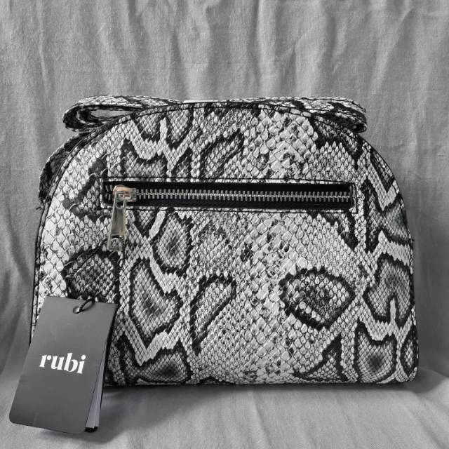 Rubi Graceful Half Moon Cross Body Bag (SNAKE PRINT)