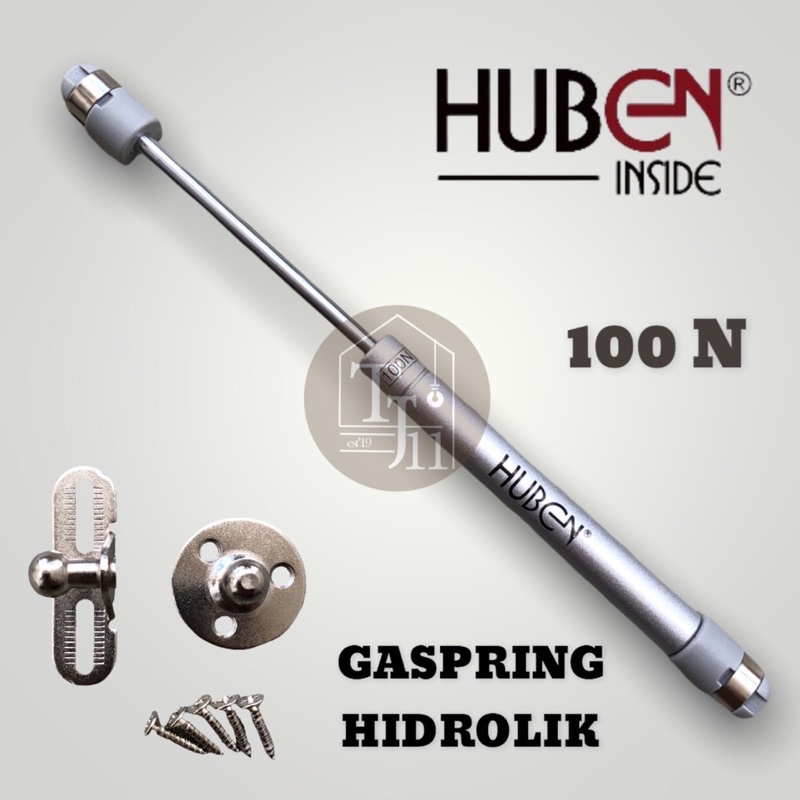 HUBEN Engsel Hidrolik / Gaspring Hidrolik / Gas Spring Lemari dan Jok Motor GS-100N Original HUBEN