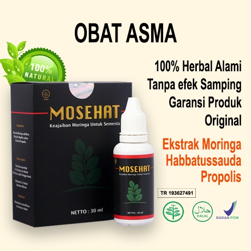 OBAT ASMA Sesak Napas Bengek Mengi Herbal Mosehat Alami Ampuh  BPOM