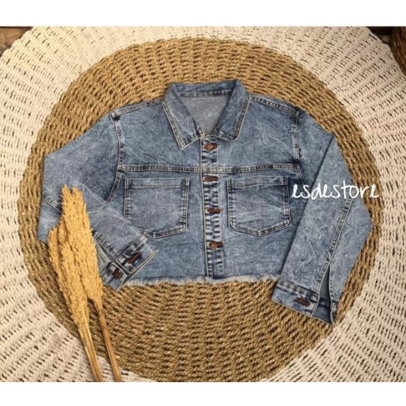 BISA COD JAKET JEANS RAWIS AQILA