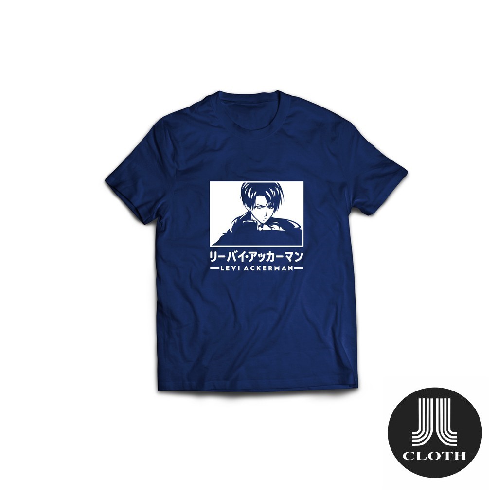 MILIKI Kaos Anime Levi Ackerman Shingeki No Kyojin Attack On Titan