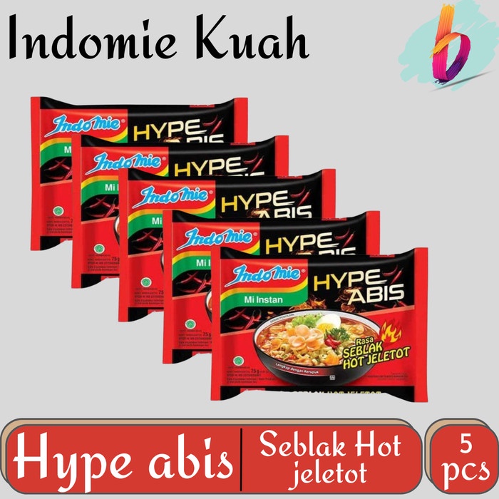 

Indomie Seblak Hot Jeletot Mie Instan [ 5 pcs ]