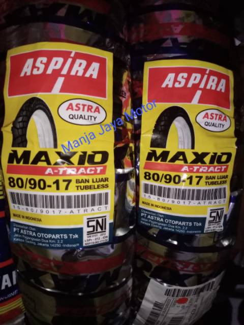 Ban tubeless Maxio A-Track 80/90-17 for Jupiter mx/Supra x 125/Blade/vega zr/mx-king/cs1/Revo/smash