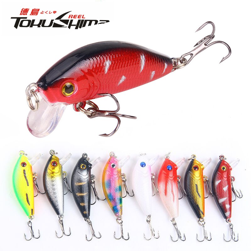 relix nusantara Kail Pancing Minnow Lure 4.2g/5cm Plastic Bait Umpan Mancing Umpan Ikan Top Water Lure Umpan Pancing Buatan Alat Pancing Murah Umpan Pancing Alat Pancing