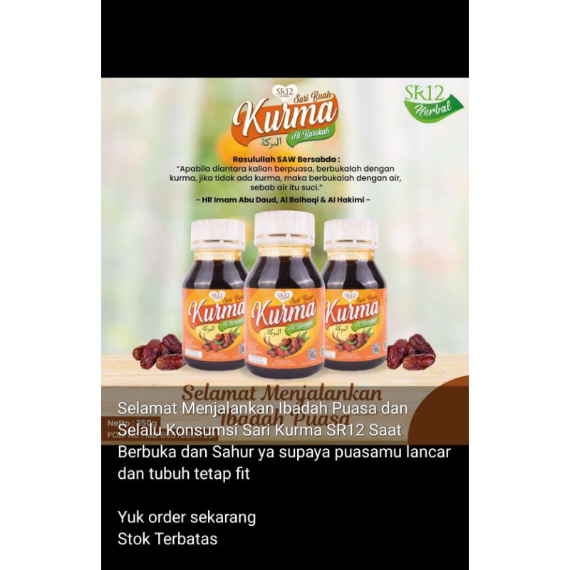 

SARI KURMA AL BAROKAH SR12 HERBAL