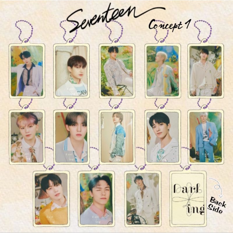 Seventeen Darling Acrylic Clear Keychain Gantungan Kunci Akrilik