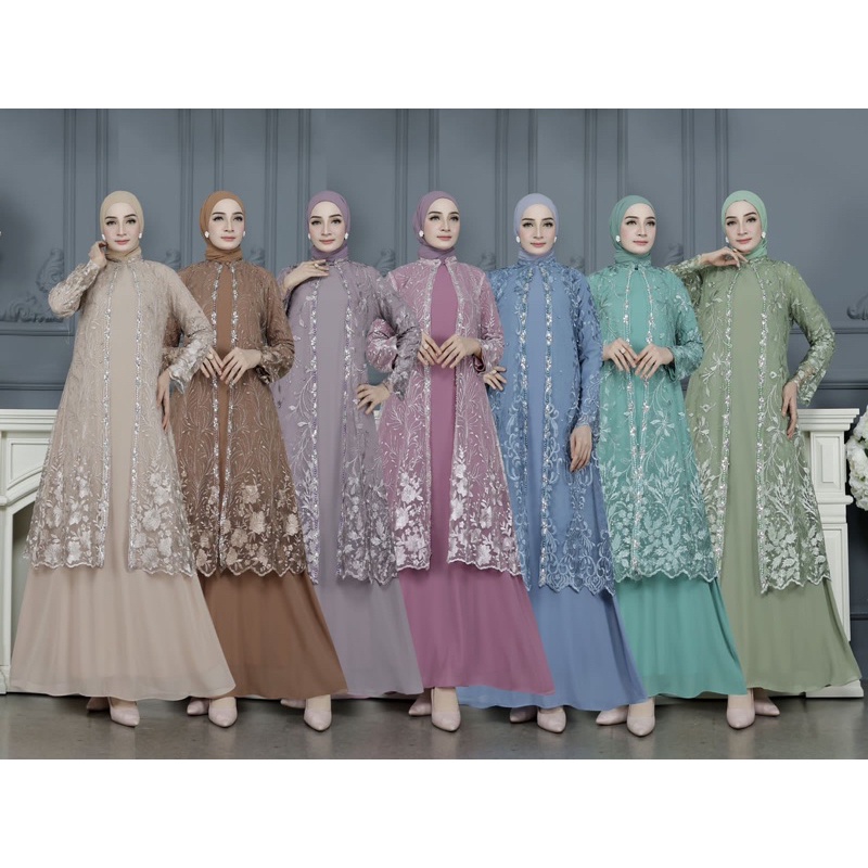 NEW ARRIVAL GAMIS ROMPI OUTHER TERPISAH / GAMIS PESTA MODERN / GAMIS TULLE NON GLITER / GAMIS KONDAN