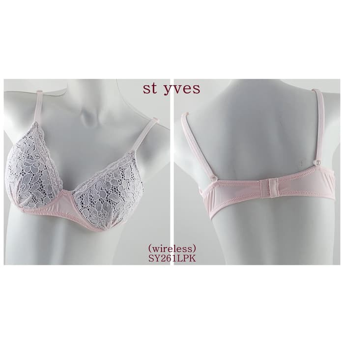 ready bra st yves tanpa kawat wireless full cup lembut nyaman sy261lpk