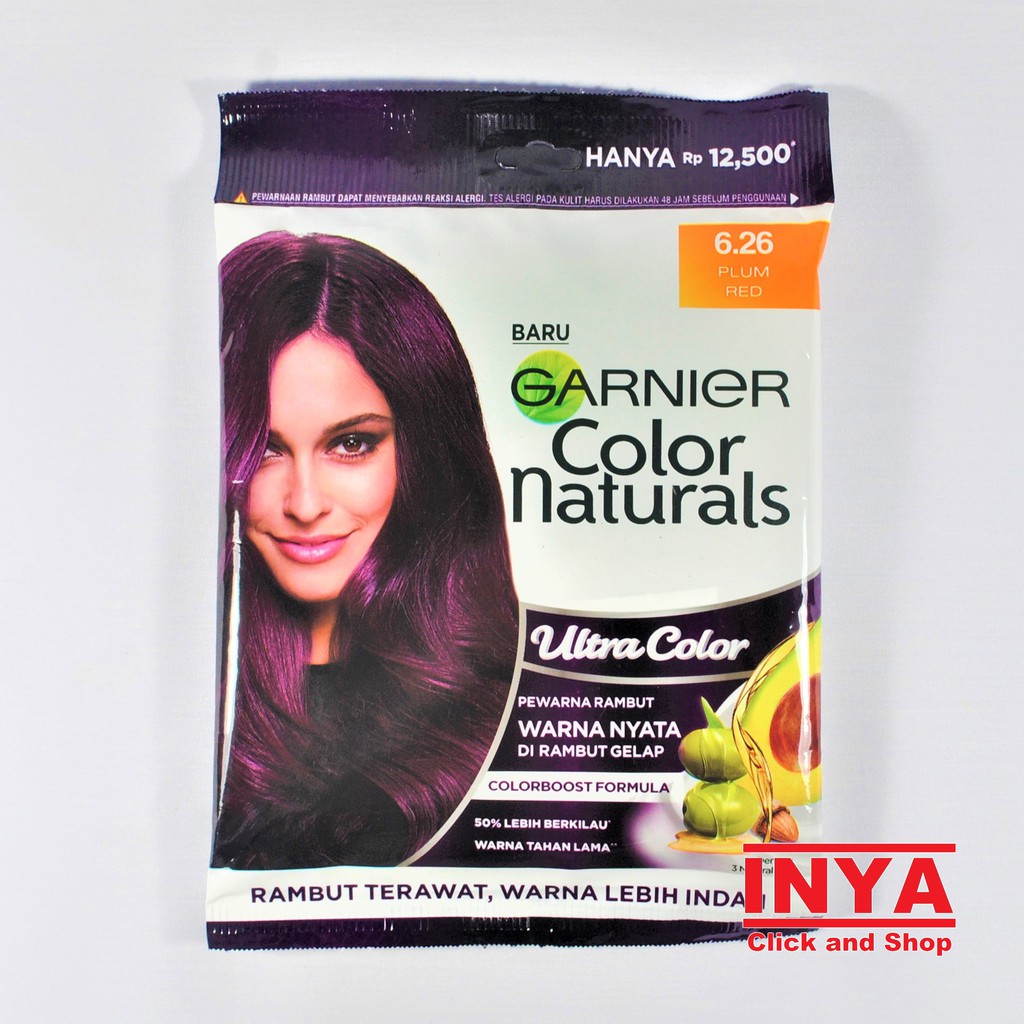 GARNIER COLOR NATURALS ULTRA COLOR 6.26 PLUM RED 30mlx30gr SACHET