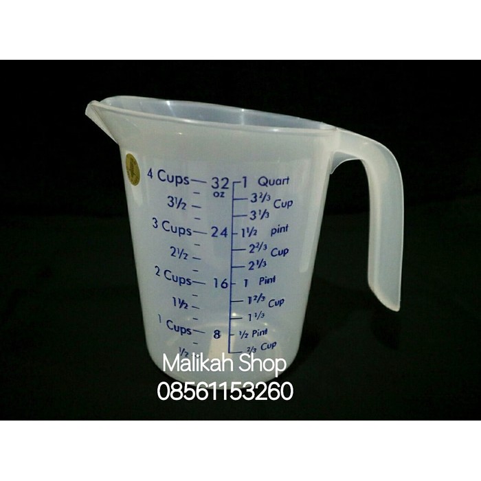 Gelas Takar / Gelas Ukur / Measuring Cup / Measuring Glass Plastik 1 Liter (1000 ml)