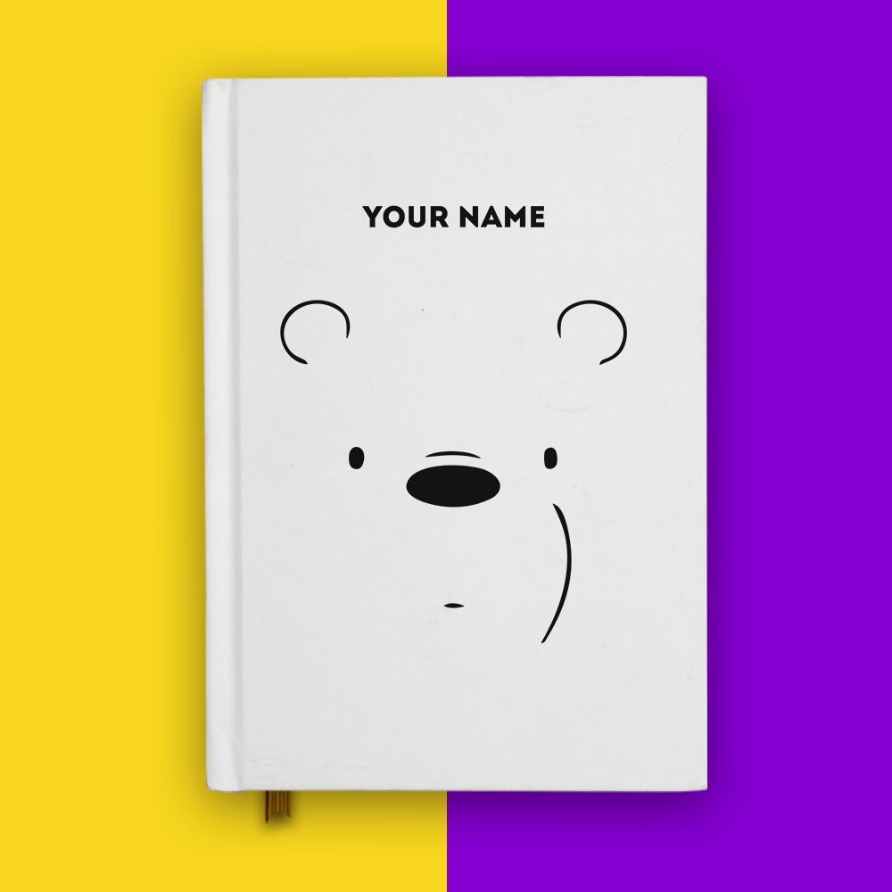 

Buku Notebook We Bear Bare ICE BEAR1 Hardcover Kartun Custom Nama Diary Jurnal Cosplay
