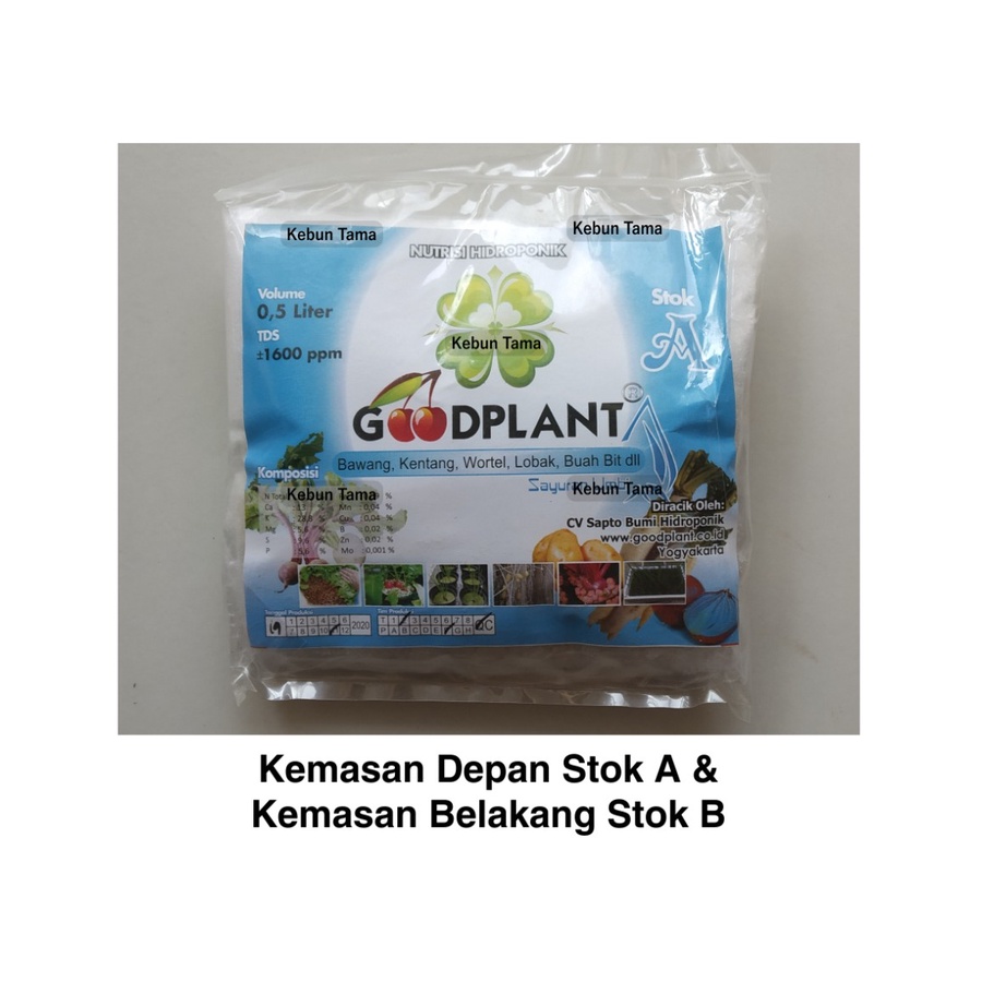 Jual Ab Mix Nutrisi Hidroponik Umbi Goodplant Ml Shopee Indonesia