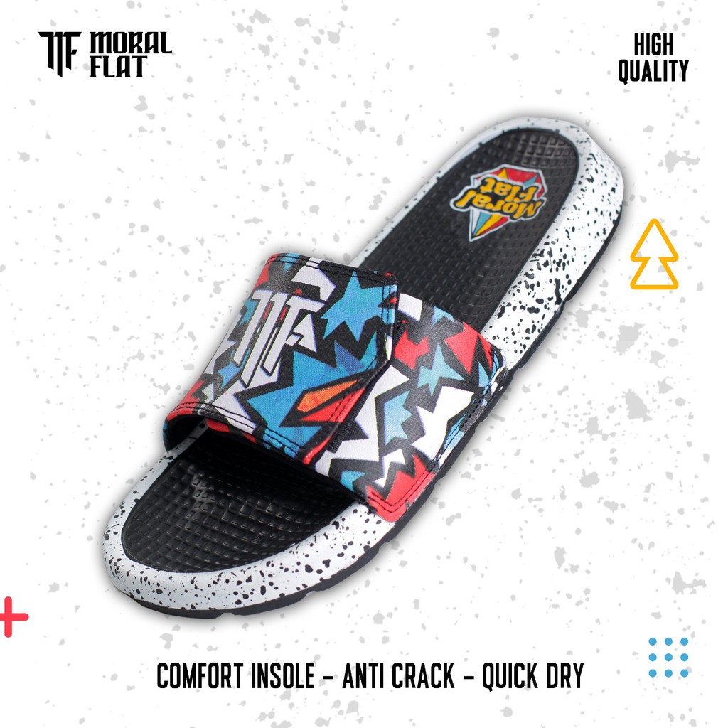 Sandal Slop Galaxy-Velcro-Artwork Canvas Series-Full Color-Moral Flat-4