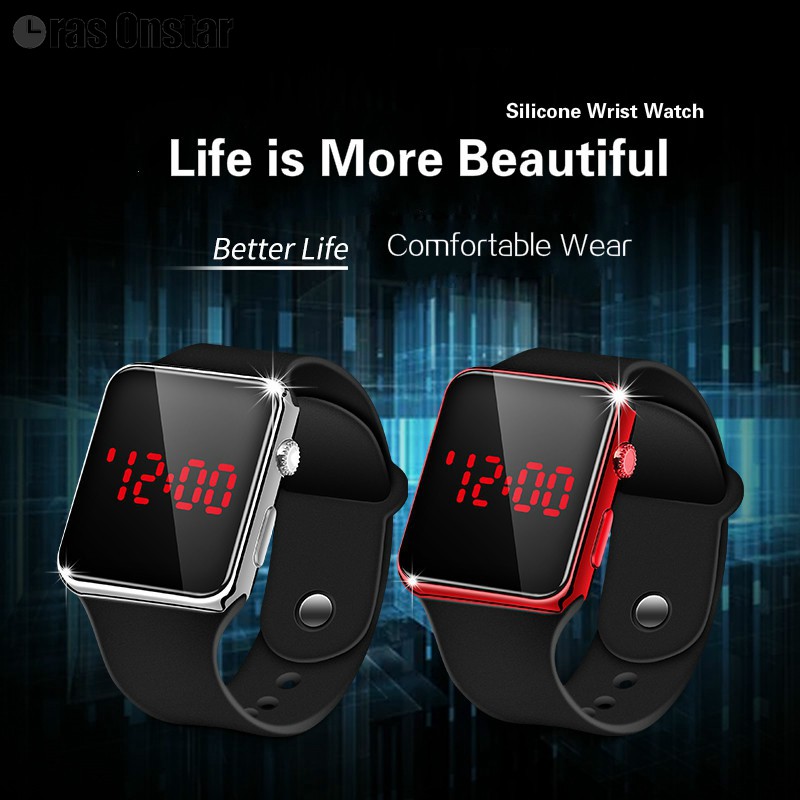 ❤Ready❤ Jam Tangan LED Mewah Anti Air Untuk Pelajar/Hadiah-7