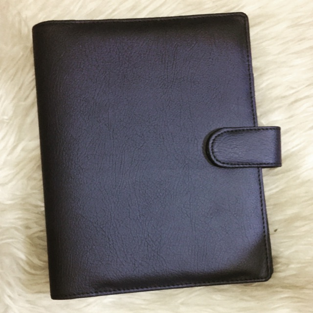 

Binder Kulit PREMIUM POLOS HITAM READY STOK