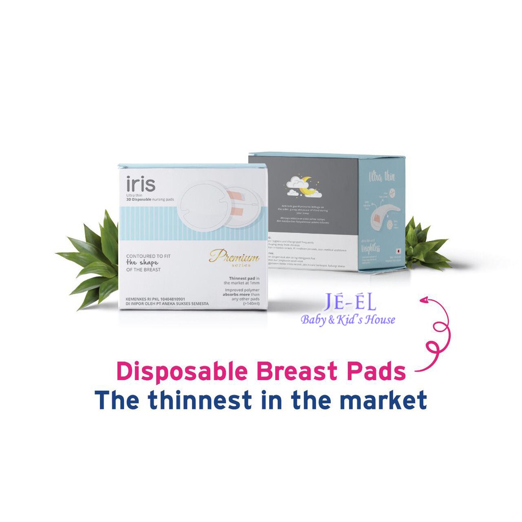 Iris 3D Disposable  Premium Breast Pad 60 Pcs - Breast Pad Iris 60 Pcs