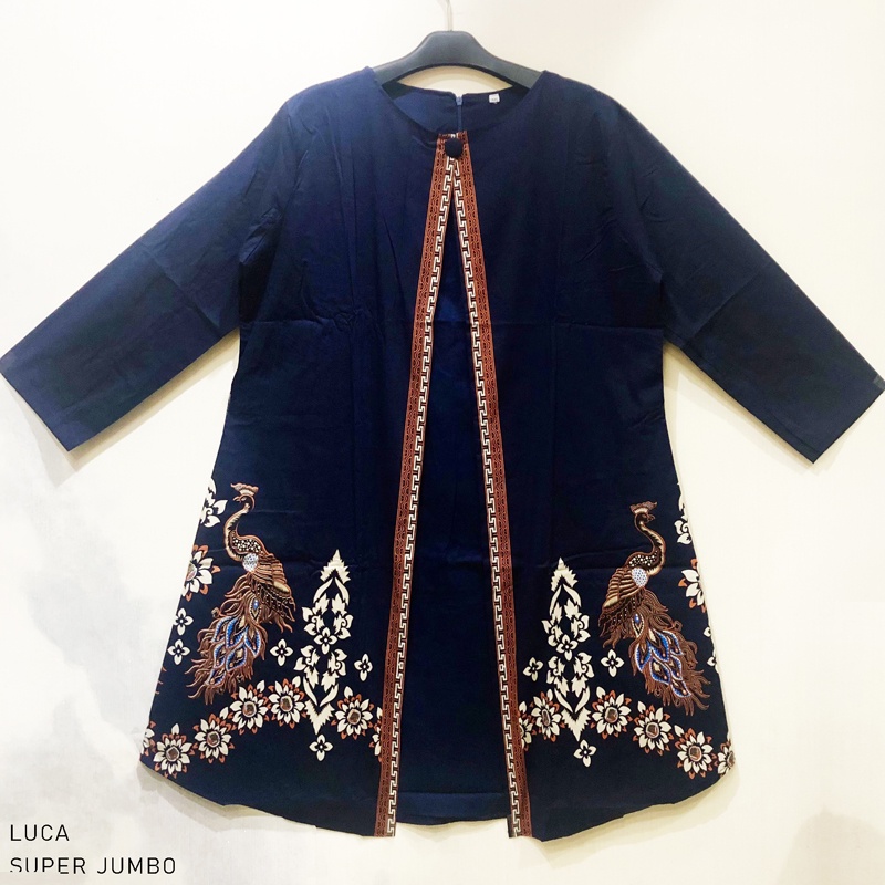 FAMILY BATIK / BATIK COUPLE / SERAGAM BATIK / BATIK SERAGAM KANTOR / JM / KEVIN FAMILY-LUCA - SUPER JUMBO