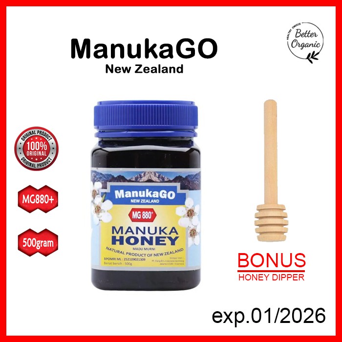 

MANUKAGO Madu Manuka Honey MG 880+ 250gr / 500gr Madu Manuka Original