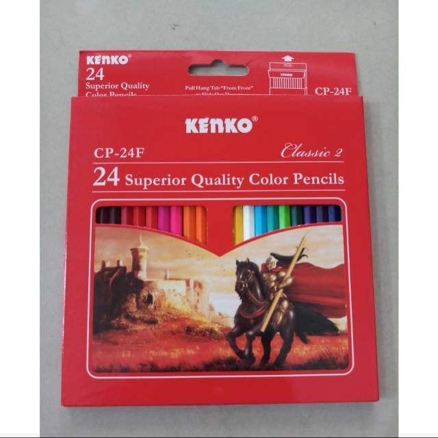 

WARNAPENSIL- PENSIL WARNA PANJANG KENKO 24 WARNA -PENSIL WARNA