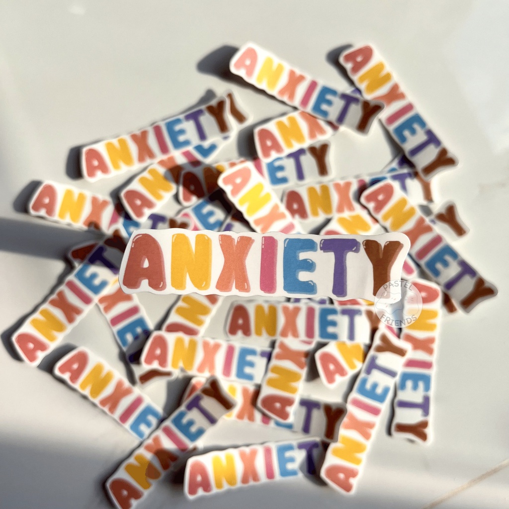

Sticker Aesthetic Anxiety Stiker Vinyl Tumblr Laptop